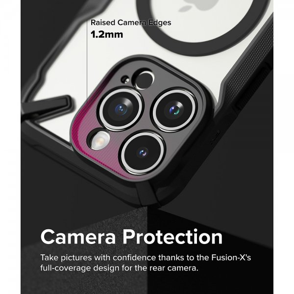 Ringke iPhone 15 Pro Max Deksel Fusion X Magnetic Matte Black