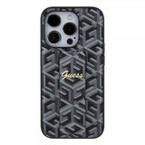Guess iPhone 15 Pro Max Deksel G Cube Grip Stand Svart