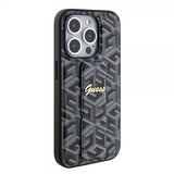 Guess iPhone 15 Pro Max Deksel G Cube Grip Stand Svart