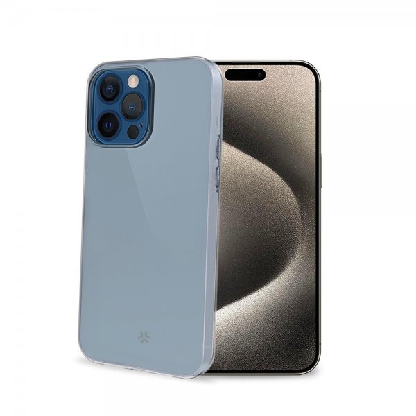 Celly iPhone 15 Pro Max Deksel GELSKIN Klar