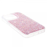 iPhone 15 Pro Max Deksel Glitterpaljetter Rosa