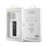 Guess iPhone 15 Pro Max Deksel Grip Stand Clear Transparent