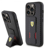 Ferrari iPhone 15 Pro Max Deksel Grip Stand Function Svart