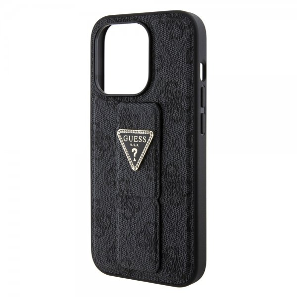 Guess iPhone 15 Pro Max Deksel Grip Stand Function Svart