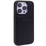 Audi iPhone 15 Pro Max Deksel GT Synthetic Leather Svart