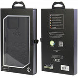 Audi iPhone 15 Pro Max Deksel GT Synthetic Leather Svart