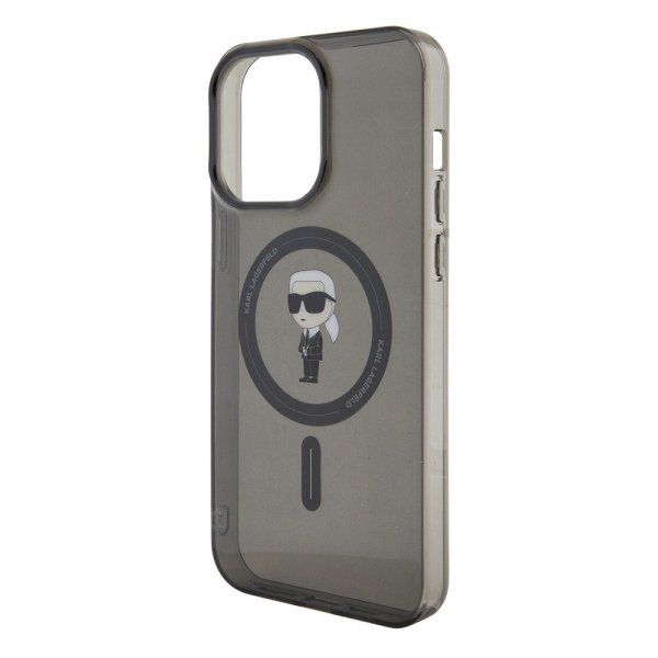 Karl Lagerfeld iPhone 15 Pro Max Deksel Ikonik MagSafe Svart