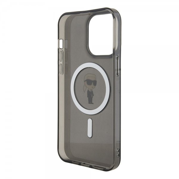 Karl Lagerfeld iPhone 15 Pro Max Deksel Ikonik MagSafe Svart