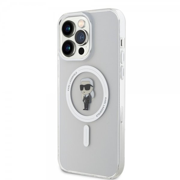 Karl Lagerfeld iPhone 15 Pro Max Deksel Ikonik MagSafe Transparent