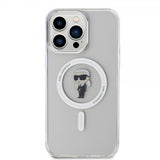 Karl Lagerfeld iPhone 15 Pro Max Deksel Ikonik MagSafe Transparent