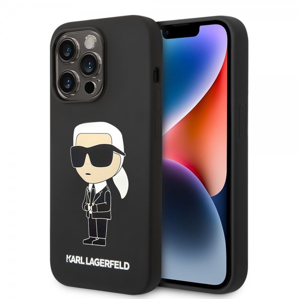 Karl Lagerfeld iPhone 15 Pro Max Deksel Ikonik NFT Svart