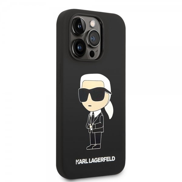 Karl Lagerfeld iPhone 15 Pro Max Deksel Ikonik NFT Svart