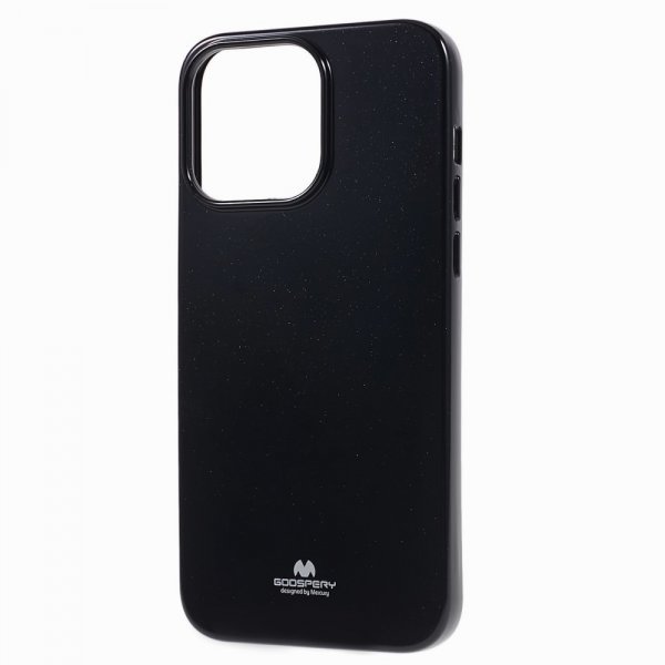 Mercury iPhone 15 Pro Max Deksel Jelly Glitter Svart