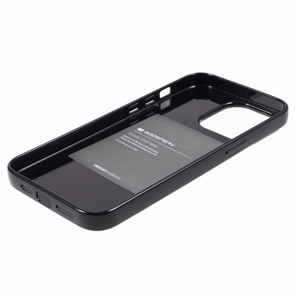 Mercury iPhone 15 Pro Max Deksel Jelly Glitter Svart