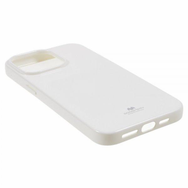 Mercury iPhone 15 Pro Max Deksel Jelly Glitter Hvit