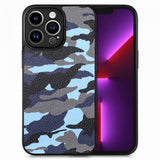 iPhone 15 Pro Max Deksel Kamuflasje Blå