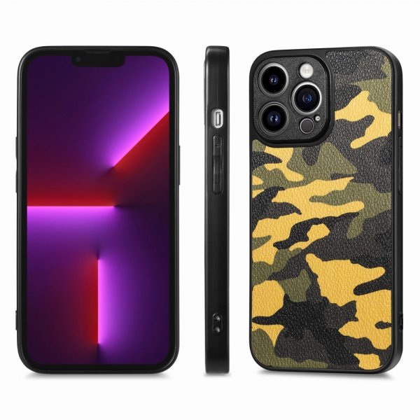 iPhone 15 Pro Max Deksel Kamuflasje Gul