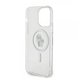 Karl Lagerfeld iPhone 15 Pro Max Deksel Karl & Choupette Glitter MagSafe Transparent