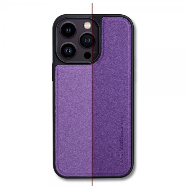 X-Level iPhone 15 Pro Max Deksel Kunstlæder MagSafe Blå