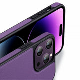 X-Level iPhone 15 Pro Max Deksel Kunstlæder MagSafe Blå