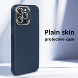 X-Level iPhone 15 Pro Max Deksel Skinntekstur MagSafe Blå