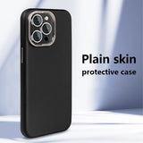 X-Level iPhone 15 Pro Deksel Skinntekstur MagSafe Svart