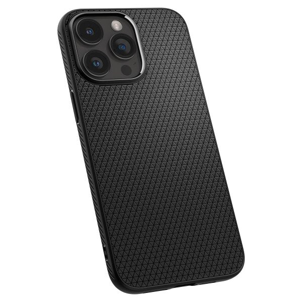 Spigen iPhone 15 Pro Max Deksel Liquid Air Matte Black