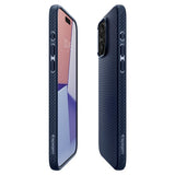 Spigen iPhone 15 Pro Max Deksel Liquid Air Navy Blue