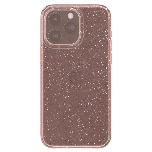 Spigen iPhone 15 Pro Max Deksel Liquid Crystal Glitter Rose Quartz