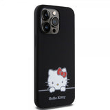 Hello Kitty iPhone 15 Pro Max Deksel Liquid Silicone Svart
