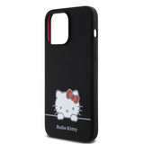 Hello Kitty iPhone 15 Pro Max Deksel Liquid Silicone Svart
