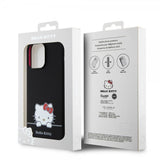 Hello Kitty iPhone 15 Pro Max Deksel Liquid Silicone Svart