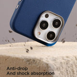 Joyroom iPhone 15 Pro Max Deksel Litchi Pattern Series MagSafe Grå