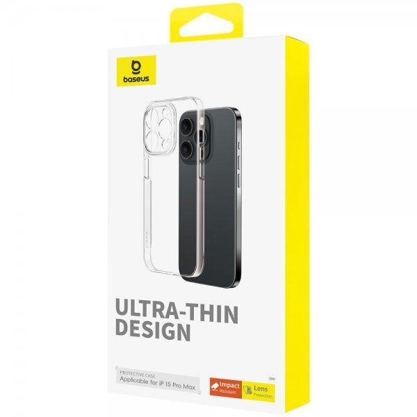 Baseus iPhone 15 Pro Max Deksel Lucent Series Transparent
