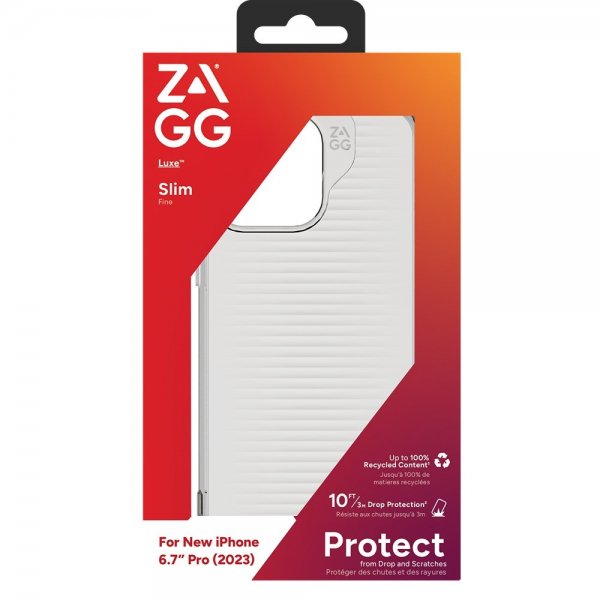 Zagg iPhone 15 Pro Max Deksel Luxe Transparent