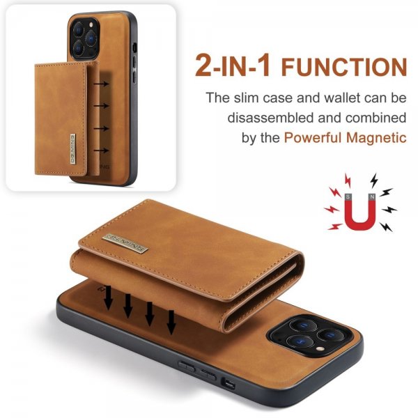 Dg.Ming iPhone 15 Pro Max Deksel M1 Series Avtakbart Kortholder Brun
