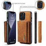 Dg.Ming iPhone 15 Pro Max Deksel M1 Series Avtakbart Kortholder Brun