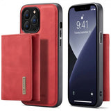 Dg.Ming iPhone 15 Pro Max Deksel M1 Series Avtakbart Kortholder Rød