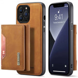 Dg.Ming iPhone 15 Pro Max Deksel M2 Series Avtakbart Kortholder Brun