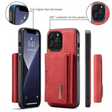 Dg.Ming iPhone 15 Pro Max Deksel M2 Series Avtakbart Kortholder Rød