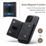 Dg.Ming iPhone 15 Pro Max Deksel M2 Series Avtakbart Kortholder Svart