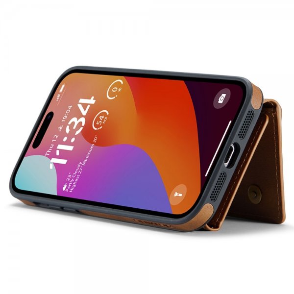 Dg.Ming iPhone 15 Pro Max Deksel M5 Series Avtakbart Kortholder Brun