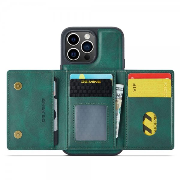Dg.Ming iPhone 15 Pro Max Deksel M5 Series Avtakbart Kortholder Grønn