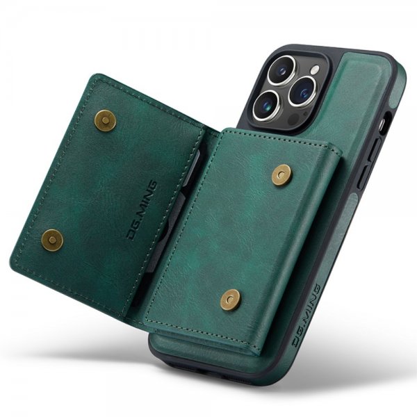 Dg.Ming iPhone 15 Pro Max Deksel M5 Series Avtakbart Kortholder Grønn