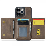 Dg.Ming iPhone 15 Pro Max Deksel M5 Series Avtakbart Kortholder Kaffe
