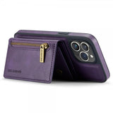 Dg.Ming iPhone 15 Pro Max Deksel M5 Series Avtakbart Kortholder Lilla