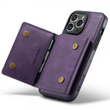 Dg.Ming iPhone 15 Pro Max Deksel M5 Series Avtakbart Kortholder Lilla