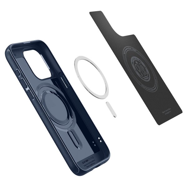 Spigen iPhone 15 Pro Max Deksel Mag Armor MagFit Navy Blue