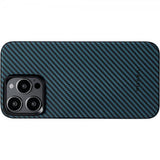 Pitaka iPhone 15 Pro Max Deksel MagEZ Case 4 Black/Blue Twill