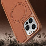 X-Level iPhone 15 Pro Max Deksel MagSafe Denim Jacket Brun